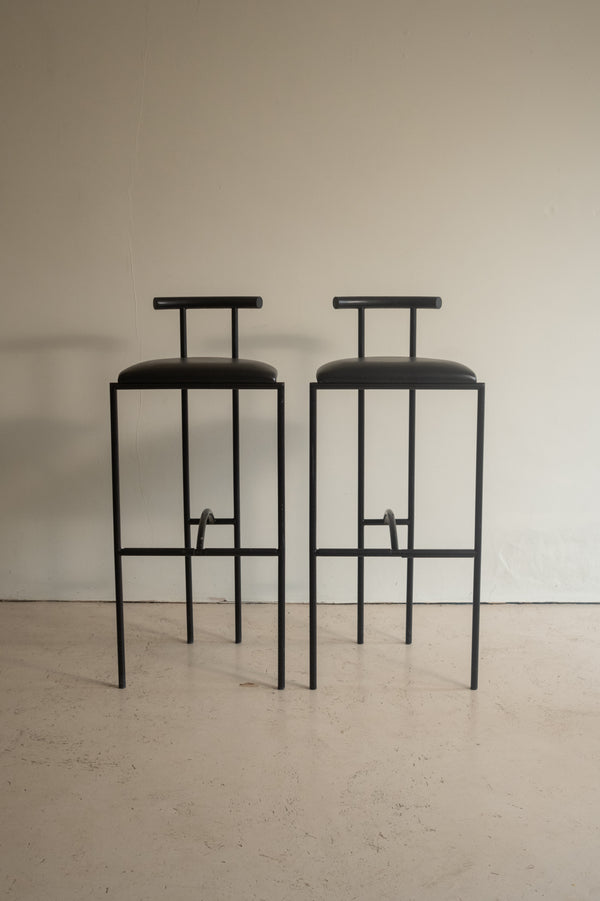 Pair of ‘Tokyo’ Metal Bar Stools by Rodney Kinsman