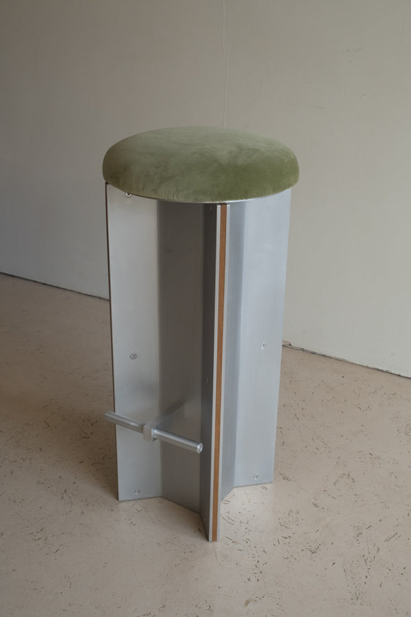 Pair of modernist Aluminium Bar Stools by Heim + Viladrich Studio