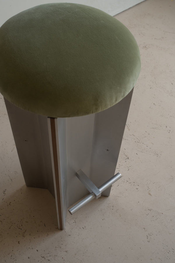 Pair of modernist Aluminium Bar Stools by Heim + Viladrich Studio
