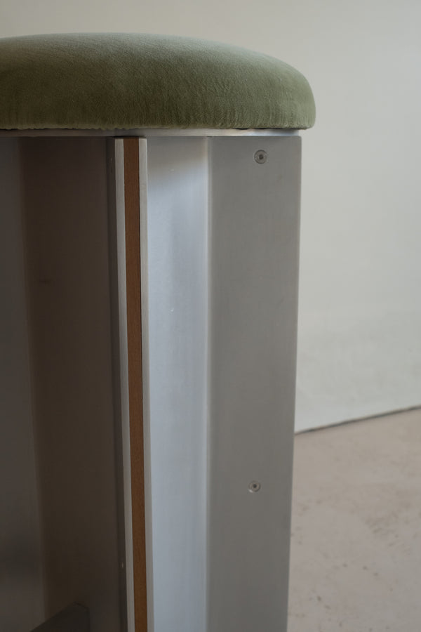 Pair of modernist Aluminium Bar Stools by Heim + Viladrich Studio